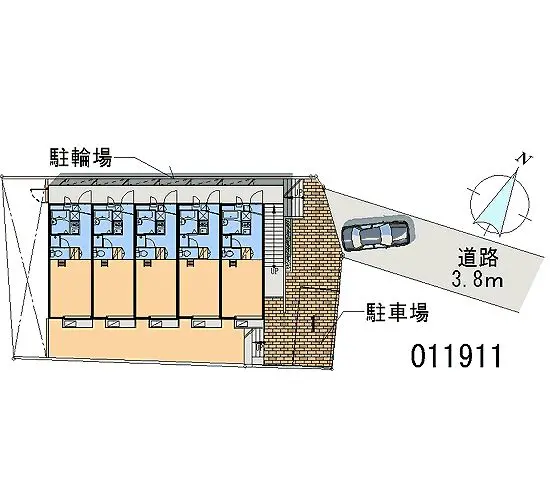 ★手数料０円★藤沢市大鋸１丁目 月極駐車場